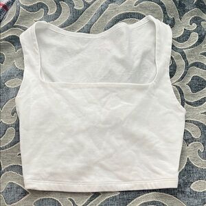 Wild Fable White Crop Tank Top